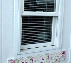 faux floral window box
