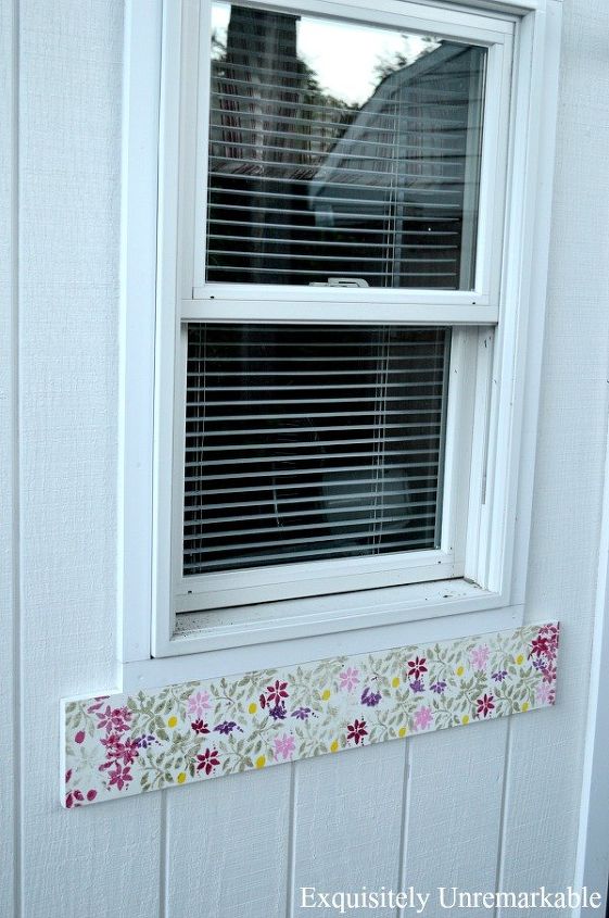 faux floral window box