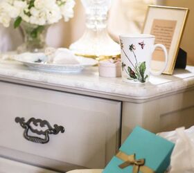 re painting a nightstand for softer serene look