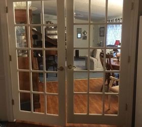 how do i make french doors more private