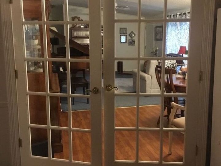 q how do i make french doors more private