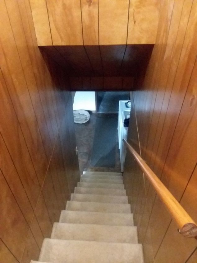 how do i lighten up this basement stairway
