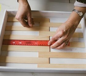 easy modern inlayed wood tray