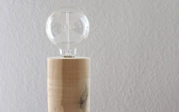 Lámpara de madera mínima de bricolaje