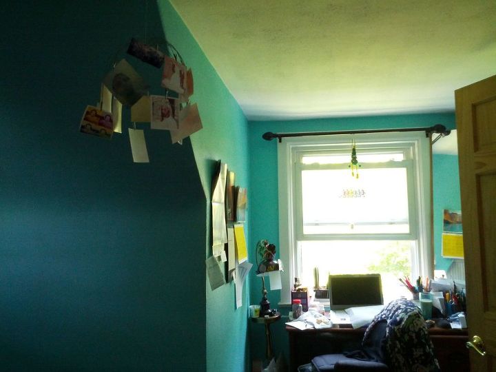 q how do i decorate my bedroom when i hate the color of the walls and c