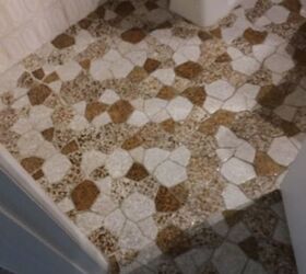 q how can i redo a bathroom no shower ugly tiled half wall