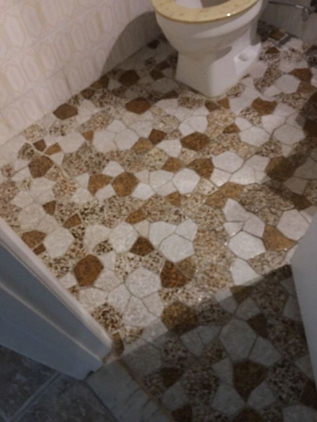 q how can i redo a bathroom no shower ugly tiled half wall