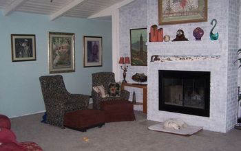 Massive Brick Fireplace Wall Whitewash/ White Wash Success
