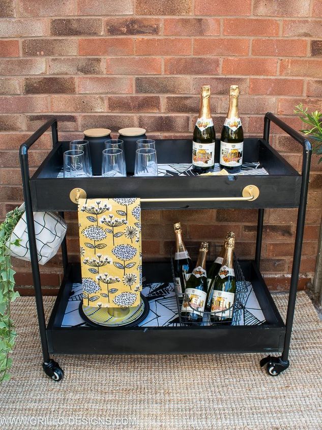 diy outdoor bar cart