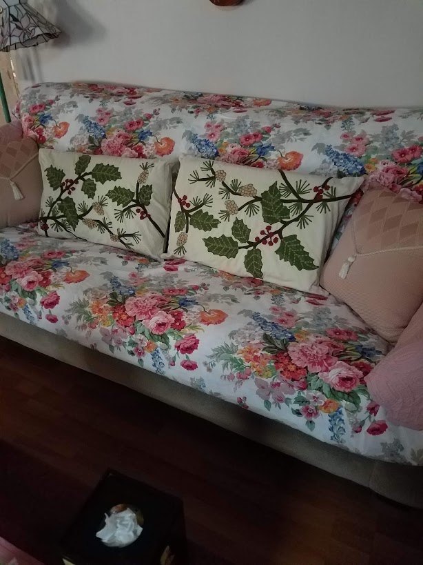 q covered sofa