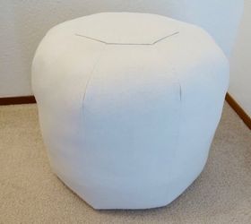 make a floor pouf from a drop cloth