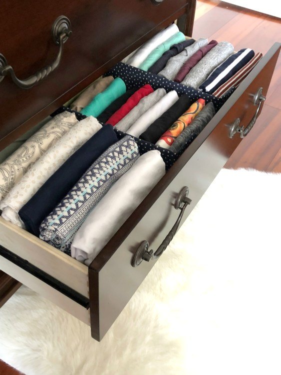 diy fabric drawer dividers