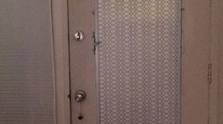What Can I Do To Cover Up Jalousie Window In An Old Entry Door Hometalk