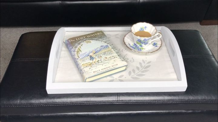 upcycling a serving tray