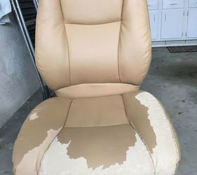how do you paint a faux leather chair