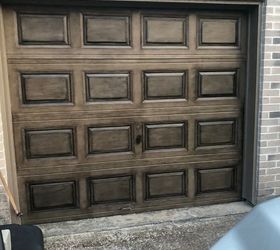 Creating a Faux Wood Garage Door