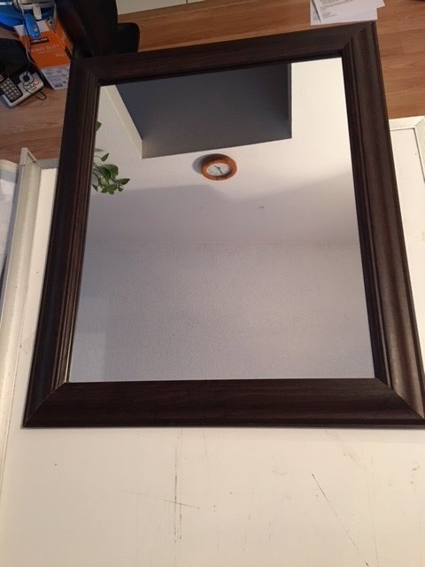 q how to hang a heavy frames mirror to be decorated w plaster flowers