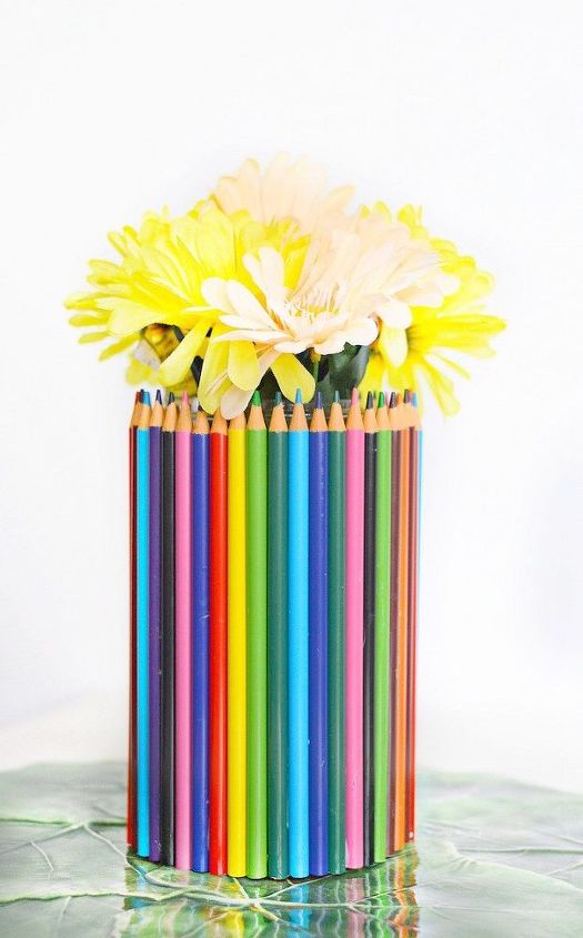 diy pencil vase