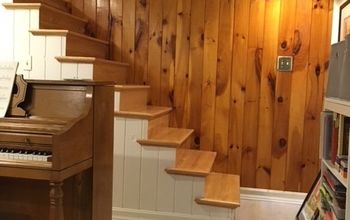 How can I install a banister or railing on stairs with no side?