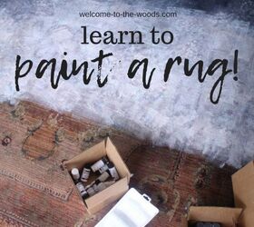 how to paint a rug