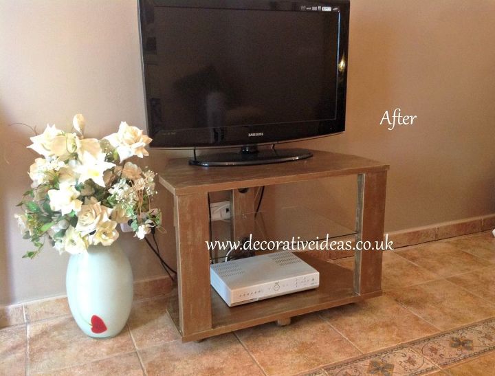 tv unit painted with as chalk paint versailles waxed in bronze