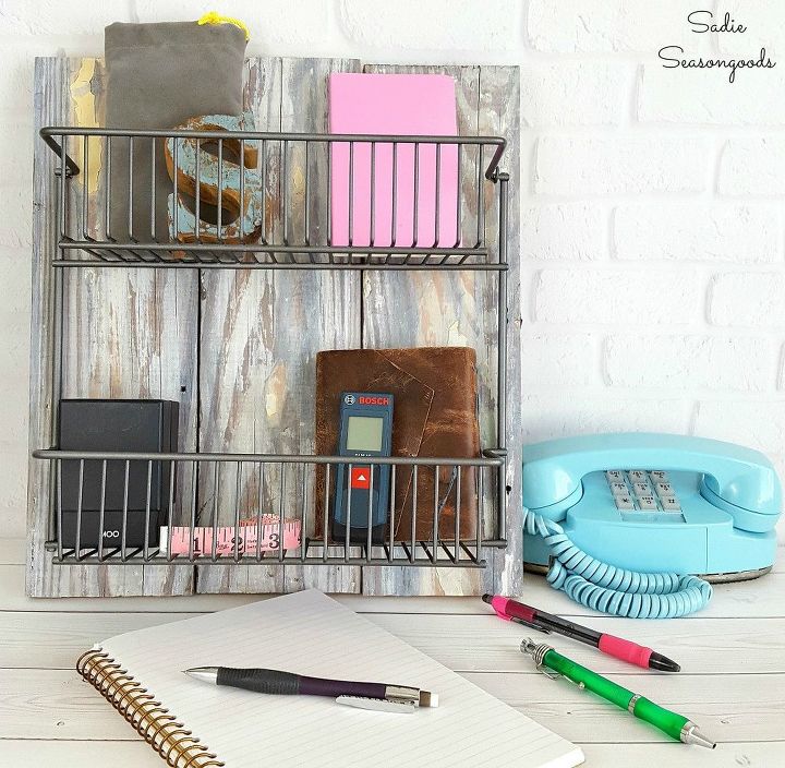 s 18 ways to get the farmhouse kitchen of your dreams, Hang these wire baskets for Farmhouse storage