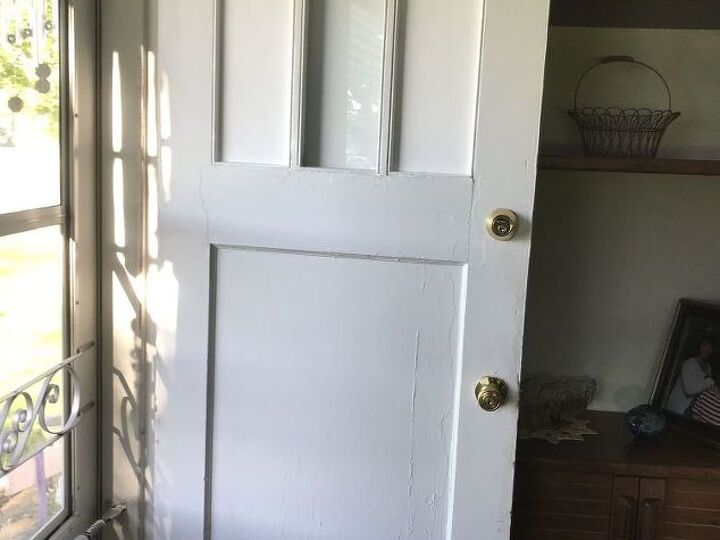 q painting front door