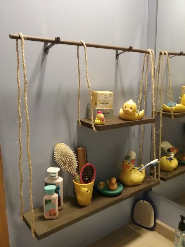 17 anthropologie inspired decor ideas for less, Heavy duty rope makes these awesome shelves
