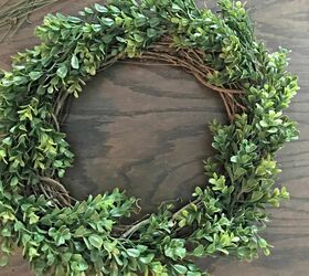 diy simple lemon boxwood wreath