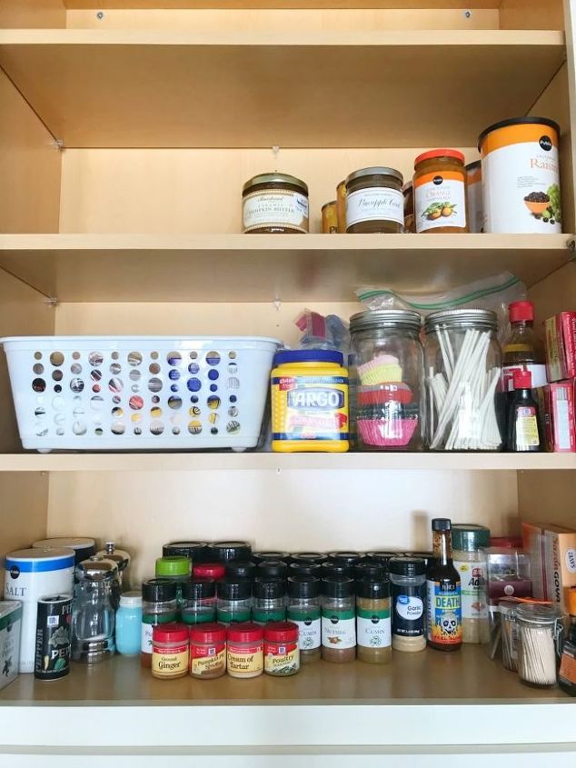 spice and baking cabinet organization