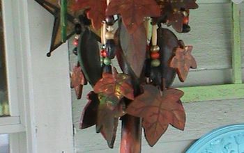 ¡Cómo hacer una campana de viento de hojas de otoño de madera!