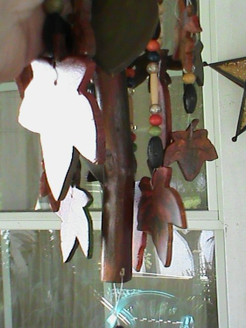 cmo hacer una campana de viento de hojas de otoo de madera