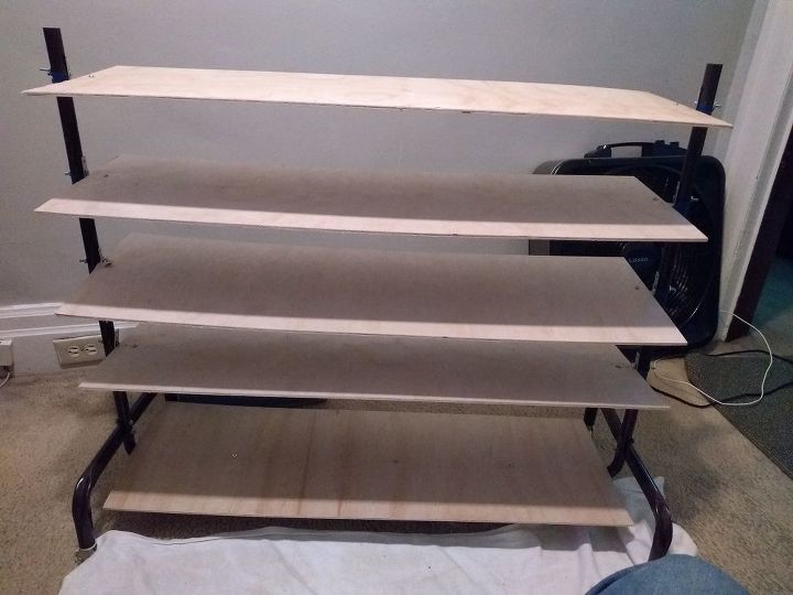 q how do i make slots for my diy shoe rack