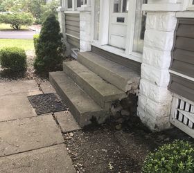how do we repair the sides of these concrete steps