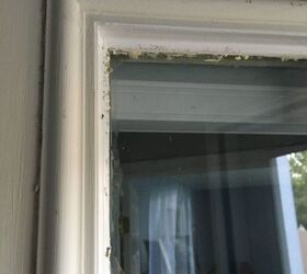 q how to clean outside panel window door