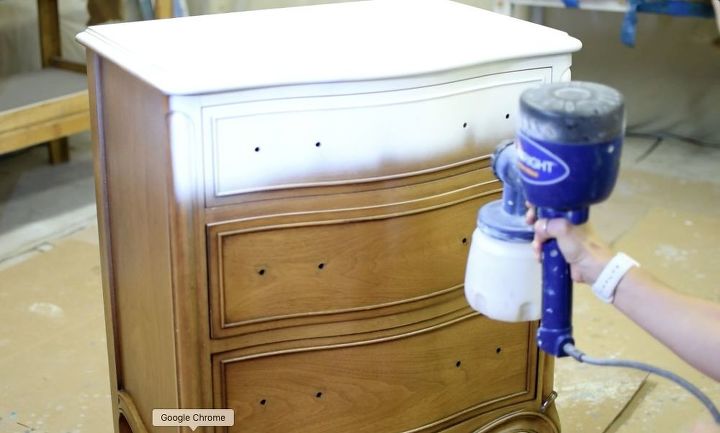 nightstand makeover acabamento ombr com tcnica de mistura