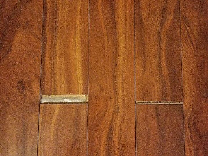 q how do i close the space in my laminate floor