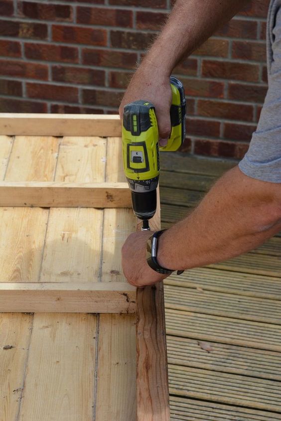 transform your old shed into a garden table