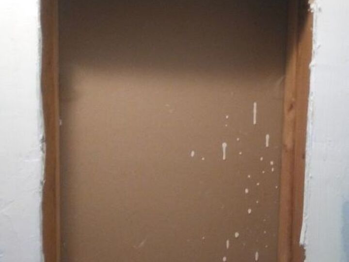 q ideas for framing out recessed shelves