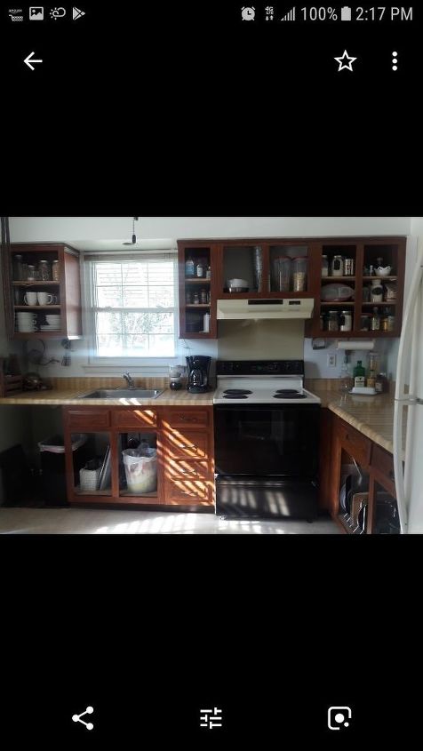 kitchen re do from ugly 1970 s to vintage cottage