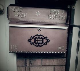 Mailbox Redux, With a Secret Message for the Mailman!😊