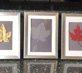 fall leaves framed 3 ways