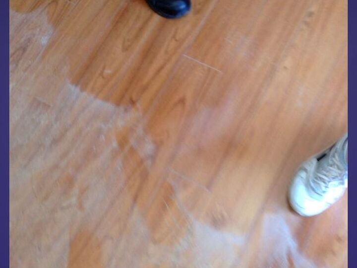 q how to find out cause of discolored floor