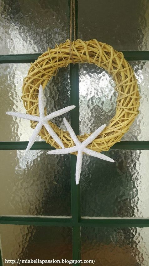 super easy diy starfish wreath