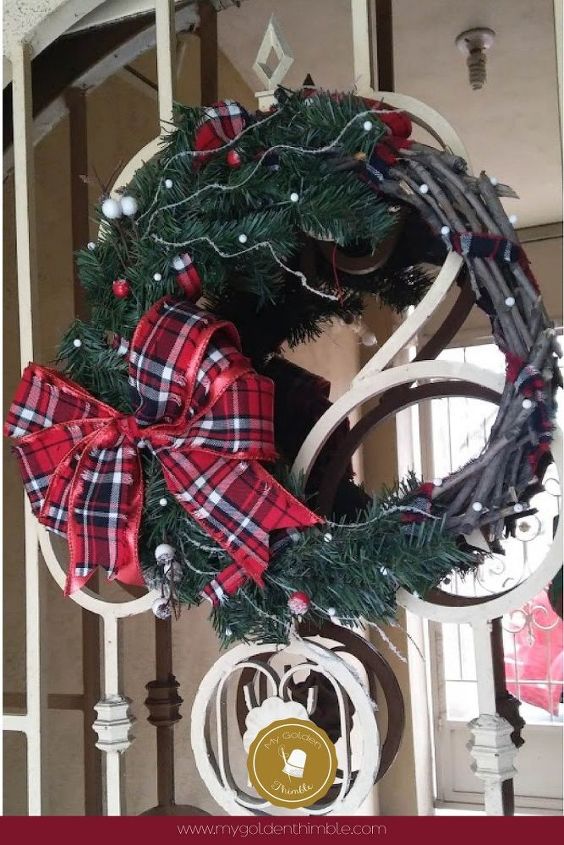 diy rustic christmas wreath