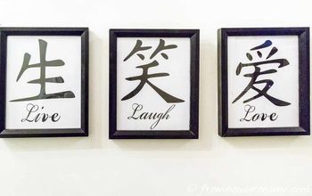 Easy DIY Live, Laugh, Love Sign Using Recycled Frames