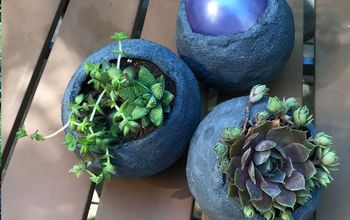 DIY Mini Cement Balloon Planters
