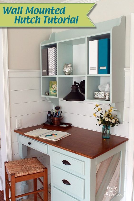 s these bloggers came up amazing organization ideas, Wall Mounted Kitchen Hutch