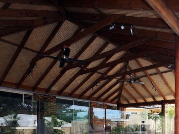 q how do i atttach the rattan panels to the popcorn ceiling securely