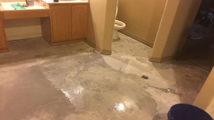 Diy Concrete Floor Remodel With Acid Stain Hometalk